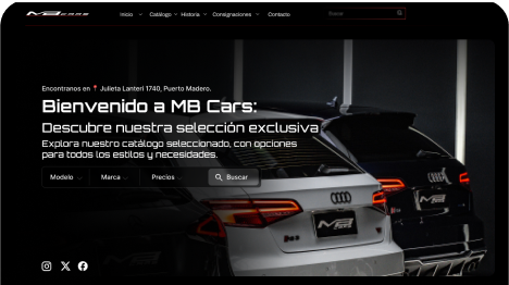 Company website preview